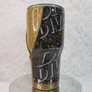 Golden "DIY DIVA" Tumbler 30oz